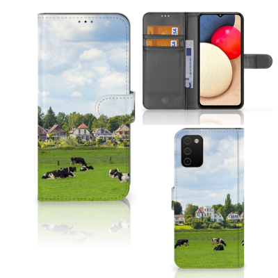 Samsung Galaxy A03s | Telefoonhoesje | Met pasjeshouder | Koeien