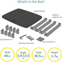 Kensington SmartFit® Monitorvoet 1-voudig 48,3 cm (19) - 61 cm (24) Zwart Staand, In hoogte verstelbaar - thumbnail