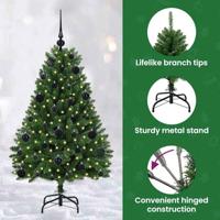 VidaXL Kunstkerstboom met 150 led groen 120 cm pvc en metaal - thumbnail