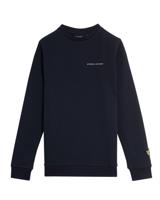 Script Crew Neck Sweatshirt Dark Navy - thumbnail