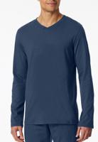 Schiesser Pyjamashirt lange mouw royal blue - thumbnail