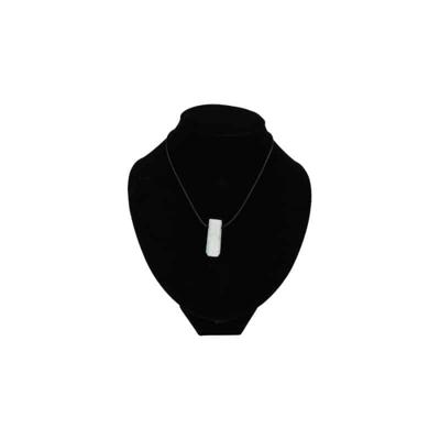 Edelstenen Hanger Aquamarijn Staaf aan Koord Edelstenen Hanger Aquamarijn Staaf aan Koord