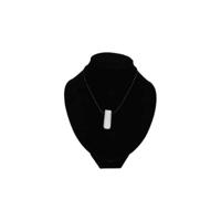 Edelstenen Hanger Aquamarijn Staaf aan Koord - thumbnail