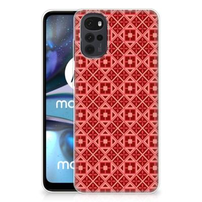 Motorola Moto G22 | TPU bumper | Batik Rood Motorola Moto G22 | TPU bumper | Batik Rood