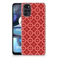 Motorola Moto G22 | TPU bumper | Batik Rood - thumbnail