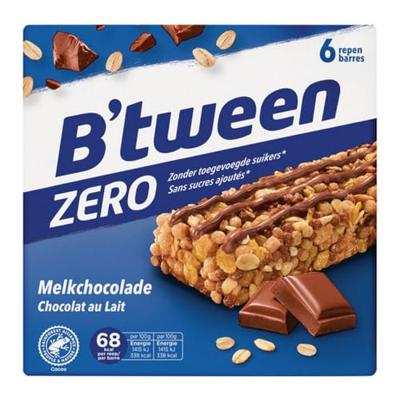Tussendoortje hero b&apos;tween melkchocolade zero | 10 stuks