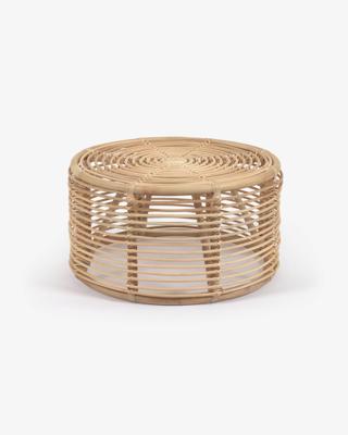 Kave Home Ronde Salontafel 'Kohana' Rotan, 66cm Kave Home Ronde Salontafel 'Kohana' Rotan, 66cm