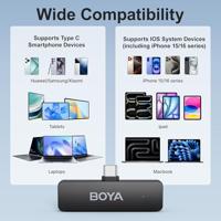 Boya BY-V4U microfoon-systeem (4 microfoons) met USB-C plug - thumbnail