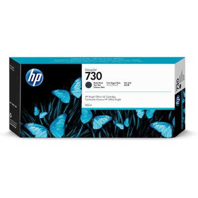 Inktcartridge hp p2v71a 730 300ml mat zwart