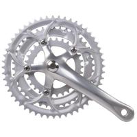 Mighty crankstel race 3 x 8 speed 30/42/52t aluminium zilver - thumbnail