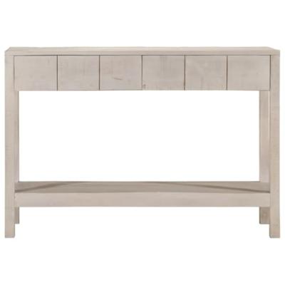 Wandtafel 110x35x75 cm massief mangohout wit