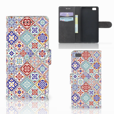 Huawei Ascend P8 Lite | Bookcase | Tiles Color Huawei Ascend P8 Lite | Bookcase | Tiles Color