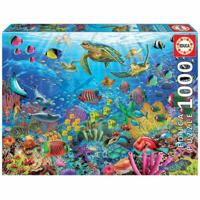 Puzzel Educa Turtles in Paradise 1000 pcs - thumbnail