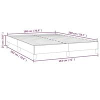 Bedframe zonder matras stof zwart 180x200 cm - thumbnail