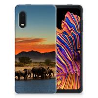 Samsung Xcover Pro | TPU Hoesje | Olifanten - thumbnail