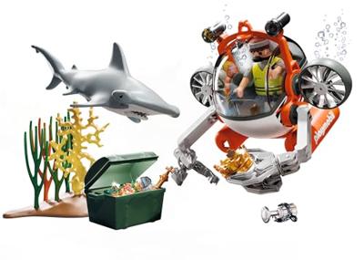 Playmobil® Action Heroes Schattenjacht met onderzeeër Playmobil® Action Heroes Schattenjacht met onderzeeër