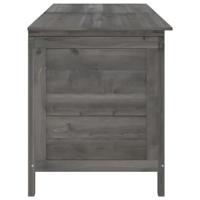 Tuinbox 150x50x56,5 cm massief vurenhout antracietkleurig - thumbnail