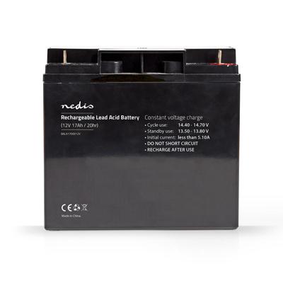 Oplaadbare Loodzuuraccu 12V | 17 000 mAh | 181 x 167 x 77 mm