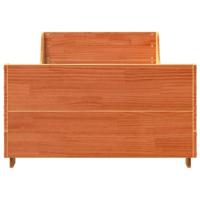 Bedframe zonder matras massief grenenhout wasbruin 90x200 cm - thumbnail