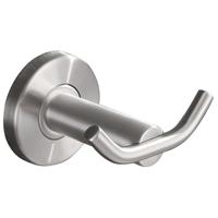 Wiesbaden 304 Dubbele Handdoek- en Jashaak van RVS - Groot Formaat - thumbnail