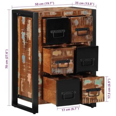 Dressoir 50x35x70 cm massief gerecycled hout Dressoir 50x35x70 cm massief gerecycled hout