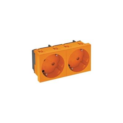 OBO Bettermann 6120105 Apparaatinzet 2-voudig stopcontact (b x h x d) 90 x 45 x 42 mm Oranje 1 stuk(s)