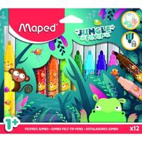 Viltstift Maped Jungle Fever Jumbo set à 12 kleuren - thumbnail