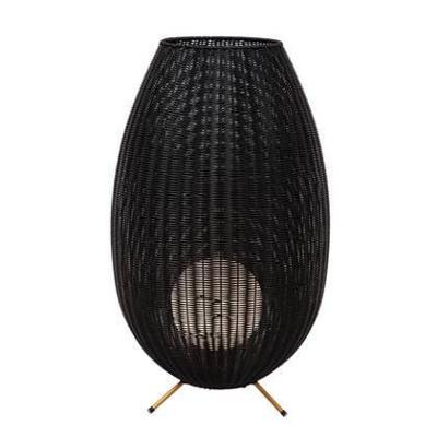 Lucide COLIN IP44 - Oplaadbare Vloerlamp Binnen/Buiten - Accu/Batterij - LED 3 StepDim - 1x3W 3000K - IP44 - Zwart