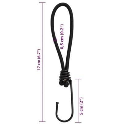 Spanelastiek met haken 25 st 17 cm