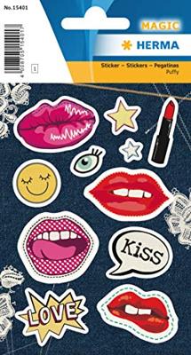 Herma stickers Kisses meisjes 12 x 8,4 cm folie 11 stuks