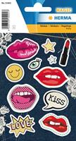 Herma stickers Kisses meisjes 12 x 8,4 cm folie 11 stuks - thumbnail