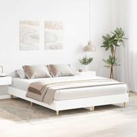 Bedframe zonder matras 140x200 cm spaanplaat wit - thumbnail
