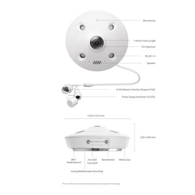 TP-LINK VIGI InSight S655I V1 - Netwerk? Bewakingscamera - Visoog - Indoor - Waterdicht - Kleur (Dag &Nacht)