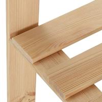 Hoekopbergrek 5-laags 82,5x82,5x170 cm massief grenenhout - thumbnail