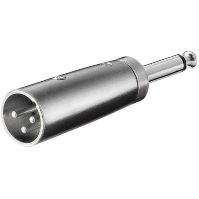 goobay XLR Adapter, AUX jack 6.35mm mono male naar XLR male