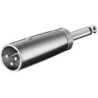 goobay XLR Adapter, AUX jack 6.35mm mono male naar XLR male - thumbnail