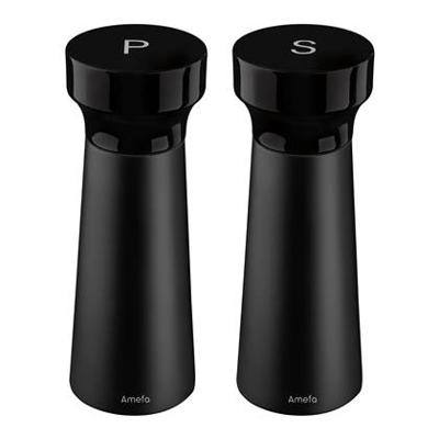 Amefa Houten Peper-Zout Molen Set 15 cm 2 Stuks Zwart