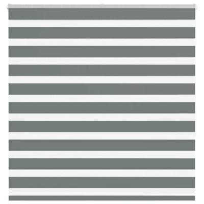 Zebra rolgordijn 145x150 cm stofbreedte 140,9 cm donkergrijs