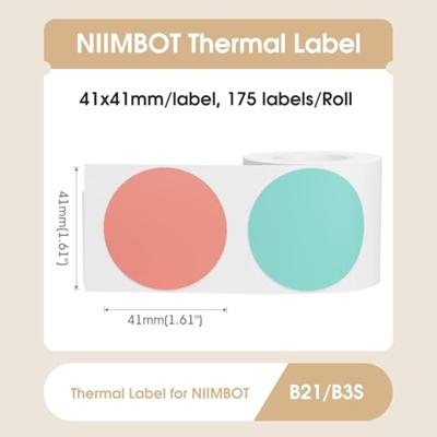 NIIMBOT A2A78358001 Gekleurd 175 stuk(s) Prijslabels, Naametiketten - thumbnail