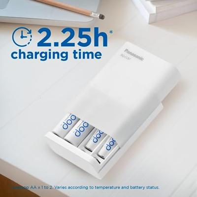 Panasonic BQ-CC87 +4x eneloop AA Batterijlader NiMH AAA (potlood), AA (penlite) Panasonic BQ-CC87 +4x eneloop AA Batterijlader NiMH AAA (potlood), AA (penlite)