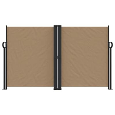 Windscherm uittrekbaar 140x1200 cm taupe