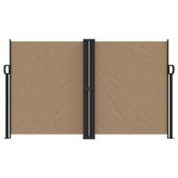 Windscherm uittrekbaar 140x1200 cm taupe - thumbnail