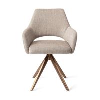 Jesper Home Eetkamerstoel 'Yanai' Turn Rose Gold, kleur Biscuit Beach - thumbnail