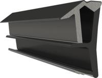 Deventer kaderdichtingsprofiel - VarioSoft SPV 12 - zwart - thumbnail