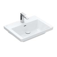 Wastafel Villeroy & Boch Subway 3.0 Met CeramicPlus 1 Kraangat Met Overloop 60x47x16.5 cm Stone White - thumbnail