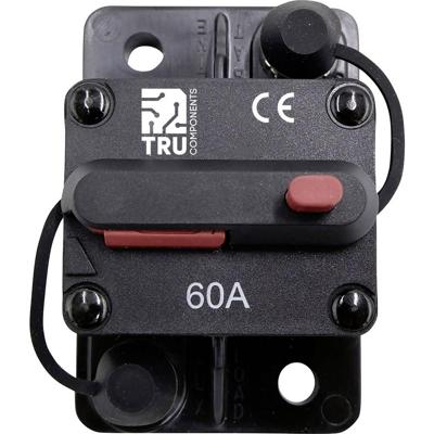 TRU COMPONENTS TC-13596592 Zekeringautomaat 60 A Zwart 1 stuk(s)