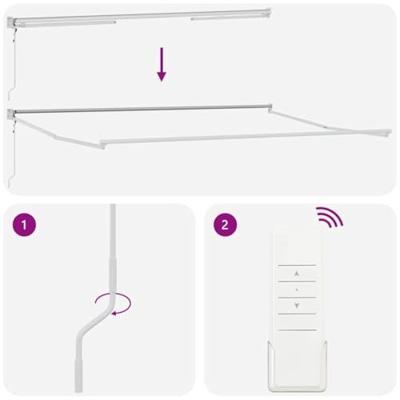 VidaXL Inklapbaar zonnescherm multikleur 500 × 300 cm
