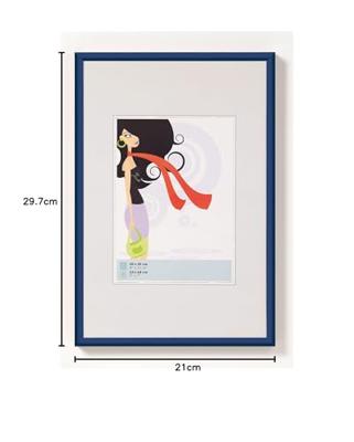 walther+ design KV130L Wissellijst Papierformaat: DIN A4 Blauw walther+ design KV130L Wissellijst Papierformaat: DIN A4 Blauw