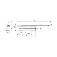 ASSA ABLOY DC350 Design deurdranger EN 2-6/1-4 | met sluitvertraging | exclusief arm | kap in RVS. | 180-15 ° - A000304437 - thumbnail