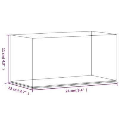 VidaXL Vitrine transparant 24x12x11 cm acryl - thumbnail